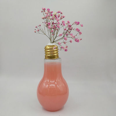 Robuste, lampenförmige Kunststoffflaschen-Glühbirnen-Trinkflaschen, PET-Saft-Milchflaschen, sehr gefragt