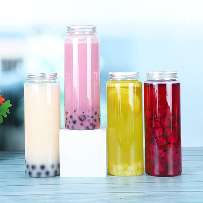 Moderne durchsichtige Plastik-Wasserflasche Quadratisch rund mit Griff
