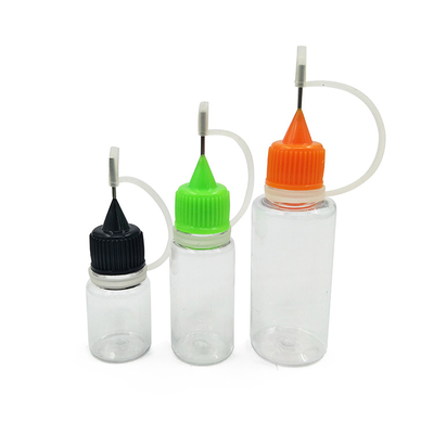 Benutzerdefiniertes Logo Kindersichere E Flüssigkeitsflasche 18mm Halsgröße für personalisierte Produkte
