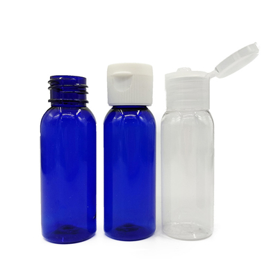 Custom PET Flasche mit Flip Cap Transparent und männliche Lotion bereit