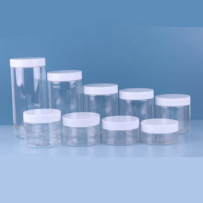 Kunststoffglasbehälter mit Aluminiumdeckel und individueller Verpackung