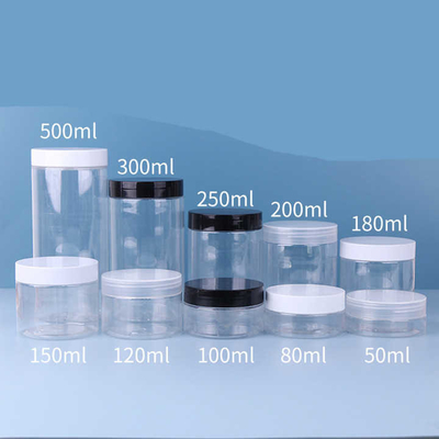 Kunststoffglasbehälter mit Aluminiumdeckel und individueller Verpackung