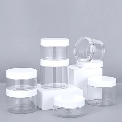 Kunststoffglasbehälter mit Aluminiumdeckel und individueller Verpackung