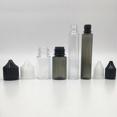 Droppelflasche mit transparenter Gestaltung und Bildschirmdruck