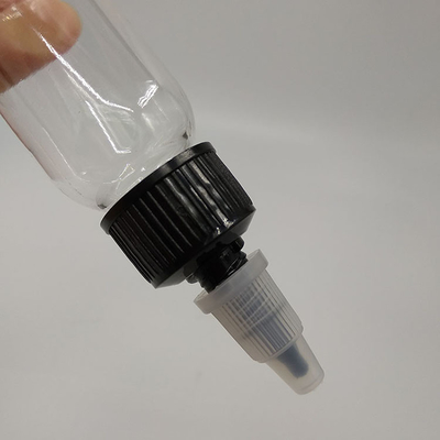 Tropffflaschen PET-Plastik-transparente Flasche mit Schraubverschluss