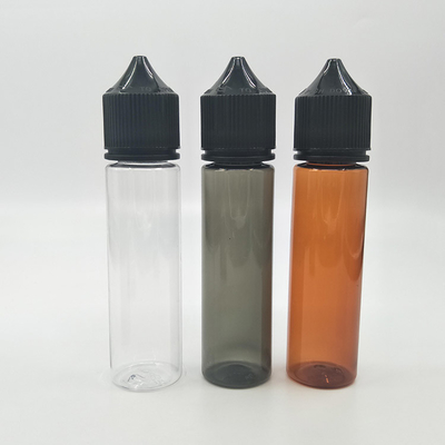 60 ml Durchsichtige E Flüssigkeit Flasche Runde Form für Vape-Saftverpackungen