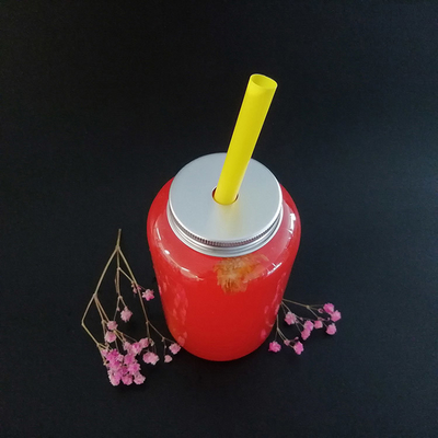 Flaschen mit klarem Milchtee mit modernem Design und Griff für vielbeschäftigte Fachleute
