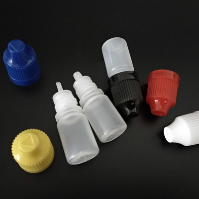 Transparente schwarze Glas-Plastik-Tropffflaschen mit glatter Oberfläche und Anpassung