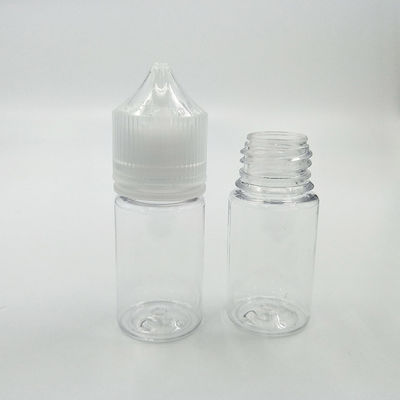 Individuelles Logo E Flüssigkeitsflasche PET 10ml 15ml 30ml 60ml 80ml 100ml mit individuellem Logo