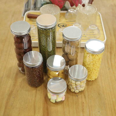 Aluminiumfolie Versiegelung Plastikglasbehälter mit individuellem Logo und Aluminiumdeckel