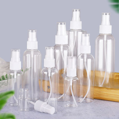 Transparente PET-Sprayflasche mit glatter Oberfläche