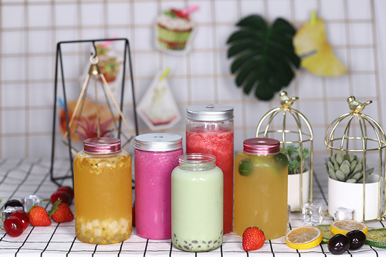 Wasser und Griff Ja In Milch Tee Flaschen Kunststoff enthalten