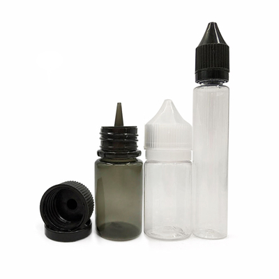 Praktische, langlebige E-Liquid-Flasche 10ml 15ml 30ml 60ml 80ml 100ml Größen für Dampfbedürfnisse