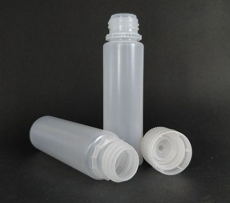 PE-Squeeze Screen Printing E Flüssigkeitsflasche mit 18 mm Halsgröße und Oberflächenbehandlung