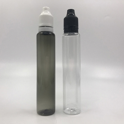 Durchsichtige E-Flasche mit 18 mm Halsgröße und 10 ml 15 ml 30 ml 60 ml 80 ml 100 ml Fassungsvermögen