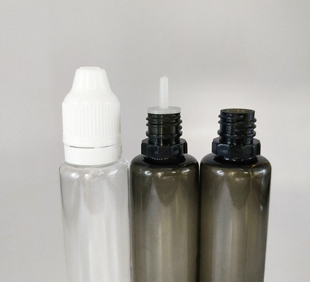 Durchsichtige E-Flasche mit 18 mm Halsgröße und 10 ml 15 ml 30 ml 60 ml 80 ml 100 ml Fassungsvermögen