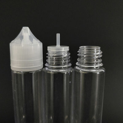 Siebdruck-Kindersichere E-Liquid-Flasche mit 18mm Halsgröße, Siebdruckdesign und kindersicherem Verschluss