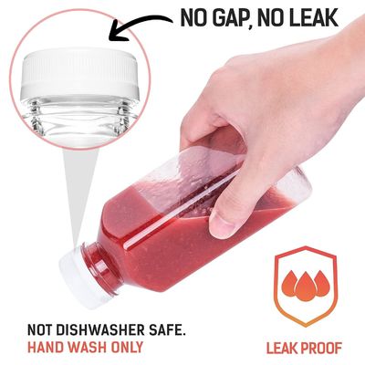 Trendige Designs wiederverwendbare Saftflaschen, geformte Flasche für Saft, biologisch abbaubare Fruchtsaftflasche zum Fabrikpreis