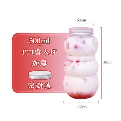 5kg Schraubdeckel Bubble Tea Krüge. Langlebige, transparente Kunststoffbehälter, perfekt zum Aufbewahren, Mischen und Servieren von Bubble Tea Getränken