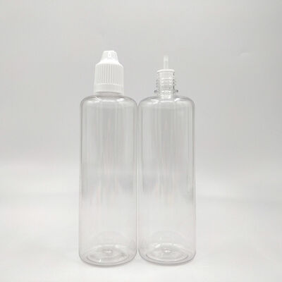 Transparente E-Liquid-Flasche mit individueller Logoanpassung, geeignet für E-Saft-Verpackungen und auslaufsichere Versiegelung