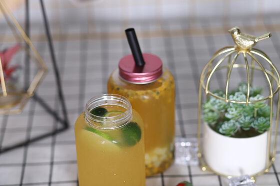 Handfläche Milch-Tee-Flaschen undicht Quadratische runde Form perfekt für kommerzielle Getränke-Distributoren und Einzelhändler