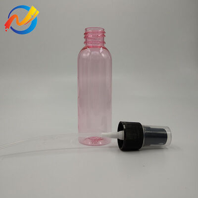 Runde PET-Sprayflasche Glatte Oberfläche Langlebig Transparenter Körper Ideal für Flüssigkeitsspeicher Sprays und kosmetische Anwendungen