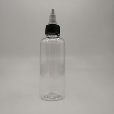 Glas-Kunststoff-Tropfflaschen Transparent Schwarz Logo anpassen Individuell Ideal für ätherische Öle Seren und Flüssigkeitsverpackungslösungen