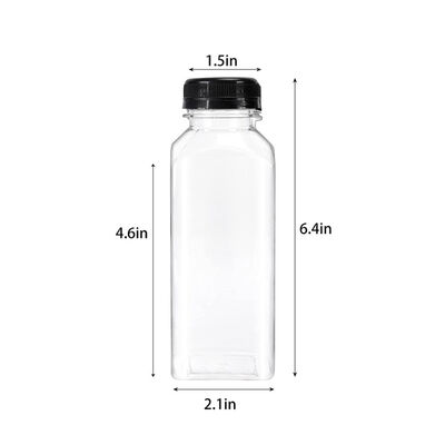 Square Plastic Bubble Tea Jugs Large Capacity Reusable Containers Suitable for Bubble Tea Shops and Beverage Businesses