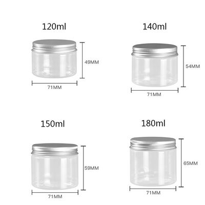 Anpassung Plastikglasbehälter Langlebige wiederverwendbare Behälter geeignet für Lebensmittel, Kosmetika und pharmazeutische Verpackungen