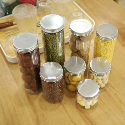 100 Durchmesser Plastikglasbehälter mit Druckempfindlicher Dichtung mit sicherem Schließen und längerer Haltbarkeit