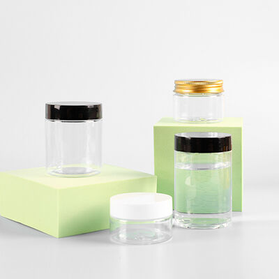 Behälter aus Plastikglas, einschließlich individueller Druckarbeiten, geeignet für die Verpackung von Einzelhandelswaren und für die Markenbildung von Produkten