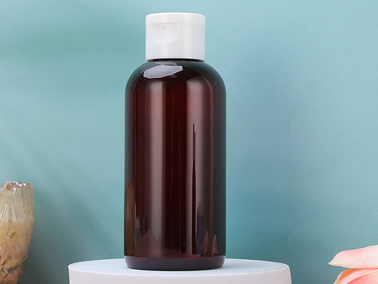 100% NEUES ROHES PET-bernsteinfarbige HAUSTIER Flaschen mit Flip Top Cap For Toner