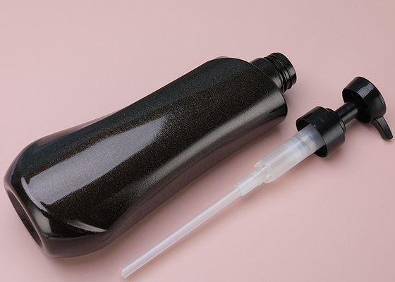 Schwarze nachfüllbare Plastiklotions-Flaschen 4C PETG mit Pumpen-Leck-Beweis