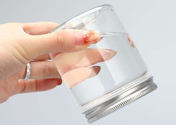 Plastikglas-Behälter der Aluminiumgroßen öffnung der kappen-280ml mit Deckeln 32g