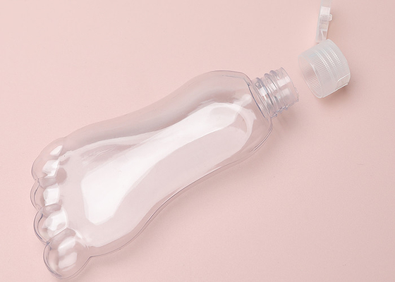 Plastikschlüsselkette der Fuß-Form 30ml 60ml nachfüllbare Flasche mit Flip Cap