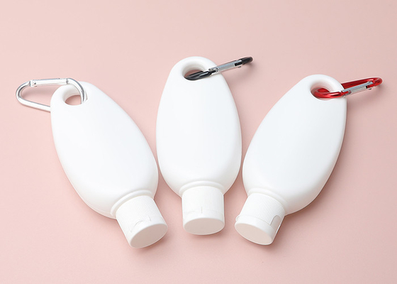 Schlüsselkettenreise-Plastikhanddesinfizierer-Flaschen der pressungs-50ml mit Flip Top Cap