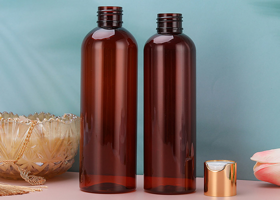 Schraubverschluss- Plastikflaschen der leichten Pressungs-230ml mit Goldüberwurfmutter