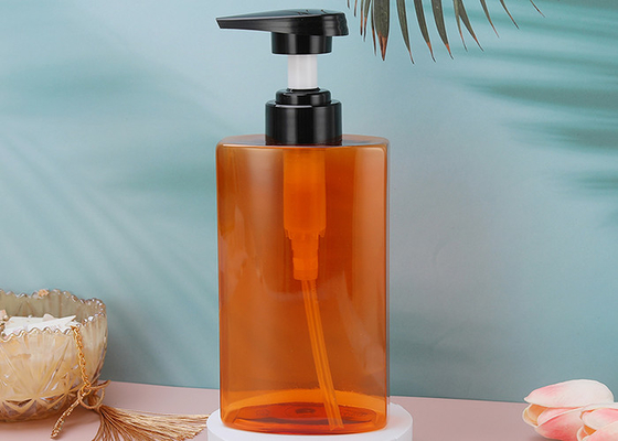 Hand seifen leere Plastiklotion 450ml HAUSTIER Pumpflasche mit schwarzer Pumpe ein