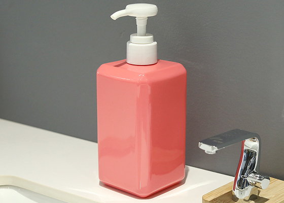 400ml kosmetische Flasche des Quadrat-PETG mit Pumpen-recyclebarem langlebigem Gut