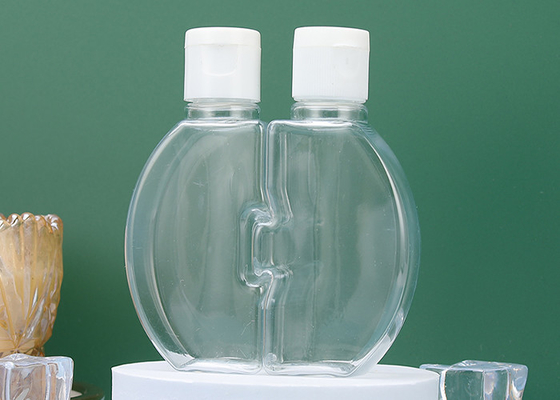 Soem-Doppelt-Maschinenhälften-Plastikflasche mit schraubverschluss recyclebares 120ml