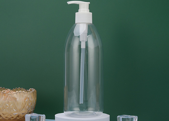 Verschluss 550ml hinunter Pumpe HAUSTIER Amber Plastic Shampoo Bottles 72*176mm