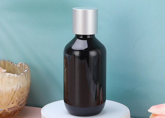 leere Plastiklotions-Flaschen des Shampoo-120ml mit Aluminiumüberwurfmutter