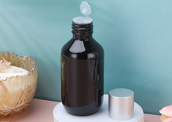 leere Plastiklotions-Flaschen des Shampoo-120ml mit Aluminiumüberwurfmutter