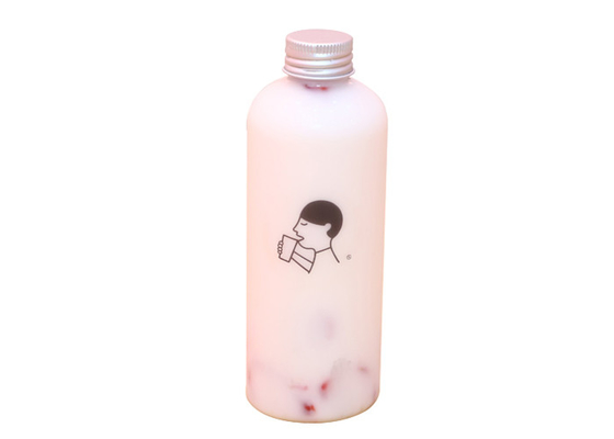 240ml konischer klarer Plastik-Juice Containers Aluminum Cover