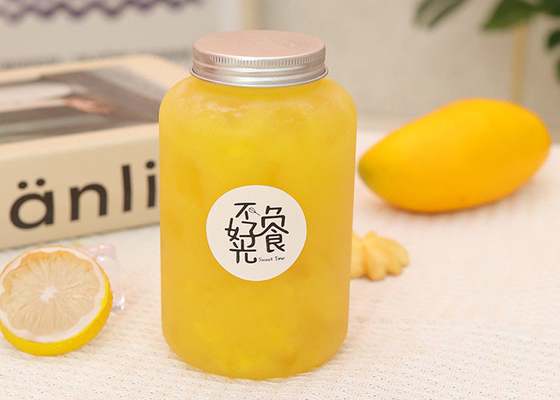 Wiederverwendbarer PlastikJuice Bottles For Milk Tea 350ML 500ML