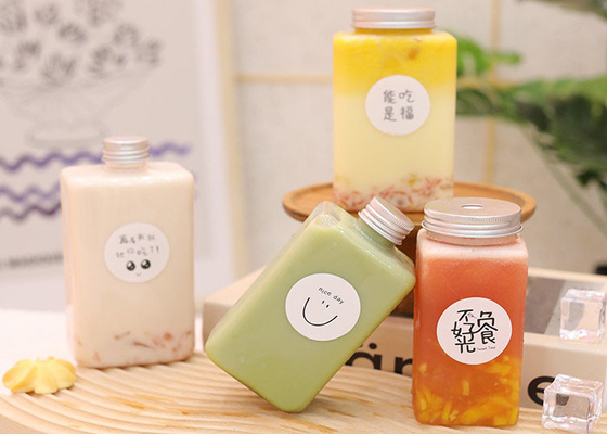 Besetzer-Beweis-Deckel 8oz Plastik-Juice Milk Tea Bottles With
