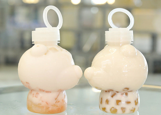 Ziehen Sie Ring Cover Milk Tea Bottles 400ml Squeezable Juice Bottles