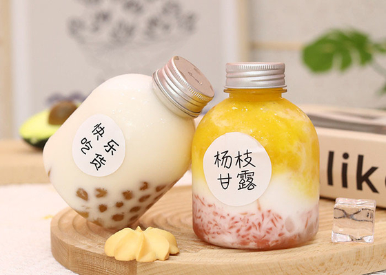 Saftflasche PET Getränk durchsichtiges Kunststoff leeres Paket Milchtee Enzymflasche mit Deckel