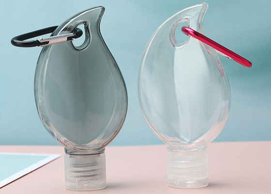 Blattform leere Schlüsselkettenreise-Handdesinfizierer-Flasche 50ML