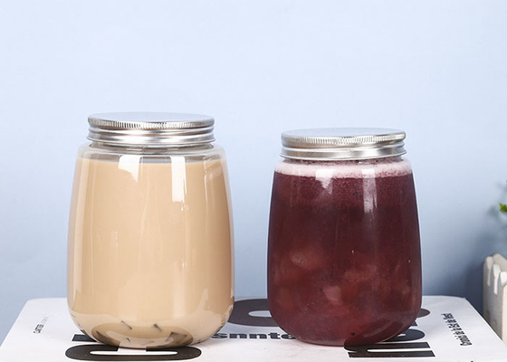 Milch-Tee-Flaschen 350ml 500ml 650ml mit Abdeckung